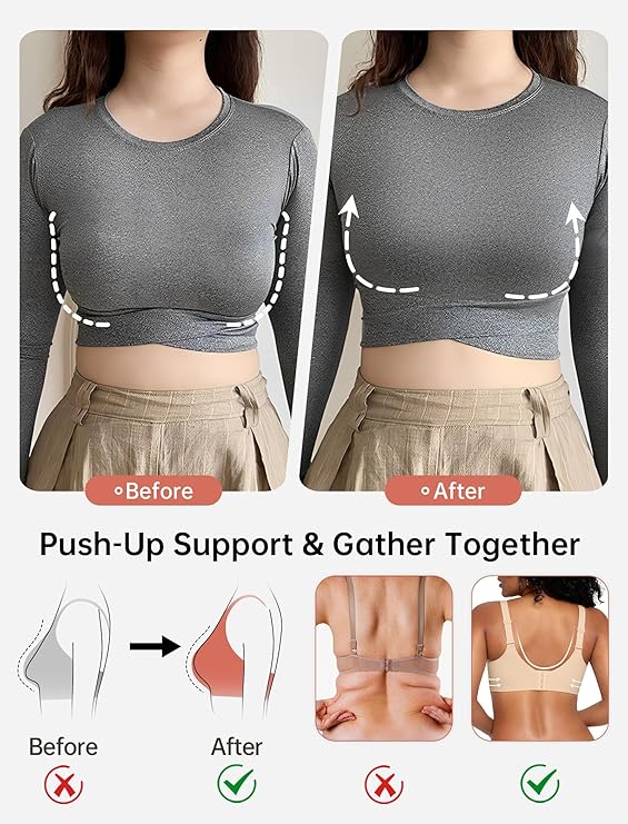 Viral Jelly Bra V-Neck Wireless Comfort & Lift