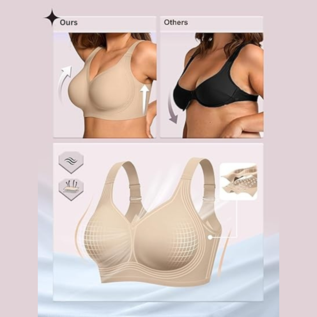 Jelly Bra V-Neck | Soft Push-Up & Wireless Comfort