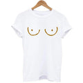 Casual TITTIES BOOBS BOOBIES Print Short Sleeve T-shirt Funny t shirts Women Leisure Streetwear tshirt Camisas Mujer