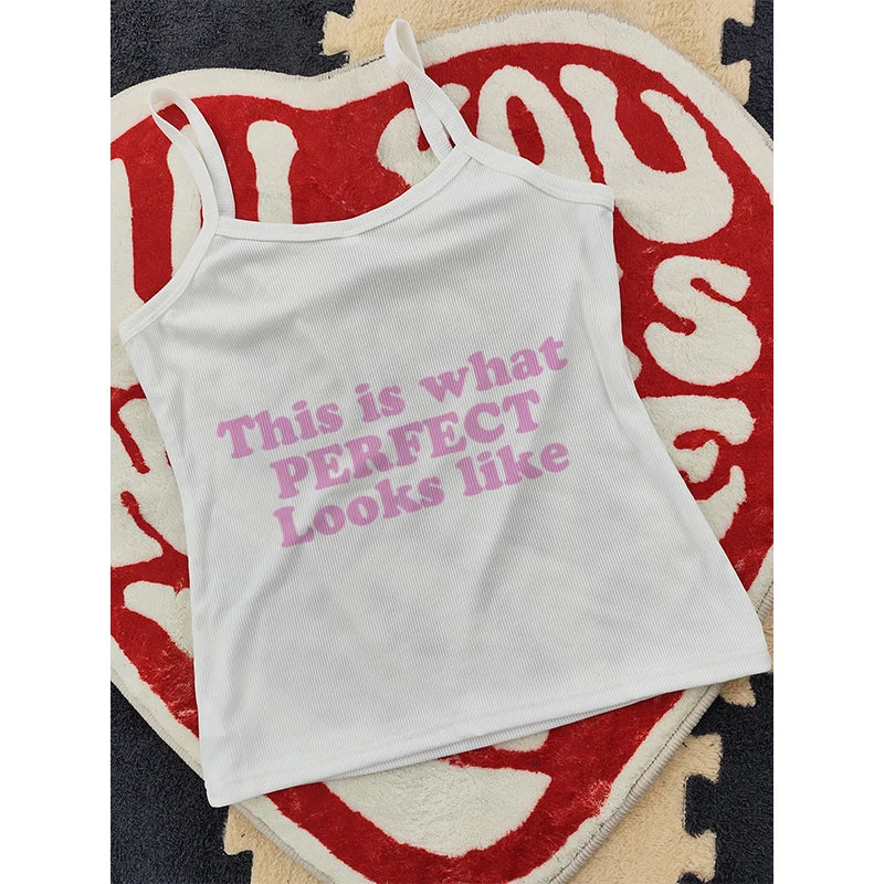 Personality Women's Clothing Fashion Summer Y2K Streetwear Casual Vintage Sexy Letter T-shirt Short Sleeved Crop Top Baby Tees