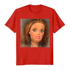 Funny Disgusting Doll Face Meme T-shirt for Men Women T Shirts Short Sleeve Tops  Casual Shirts for Women