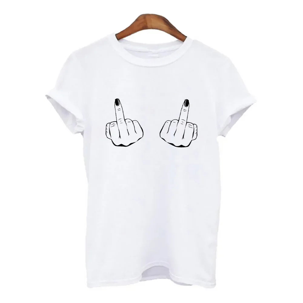 Casual TITTIES BOOBS BOOBIES Print Short Sleeve T-shirt Funny t shirts Women Leisure Streetwear tshirt Camisas Mujer
