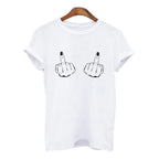 Casual TITTIES BOOBS BOOBIES Print Short Sleeve T-shirt Funny t shirts Women Leisure Streetwear tshirt Camisas Mujer