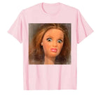 Funny Disgusting Doll Face Meme T-shirt for Men Women T Shirts Short Sleeve Tops  Casual Shirts for Women