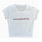 Wild Short Sleeve t-shirt Women American Vintage Spice Girls Slim Short Tops Female Y2K Clothes Star Tops Women Tshirt Harajuku