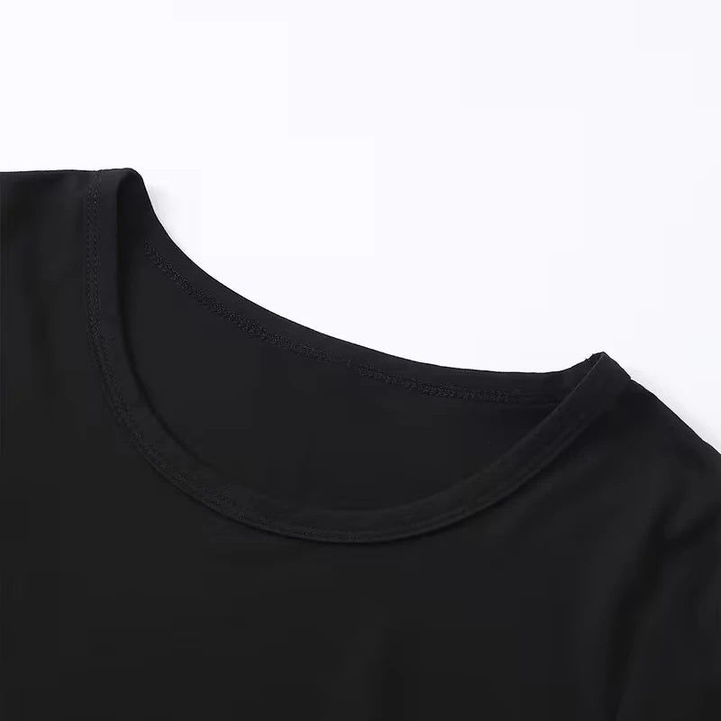 Y2K Funny Letter Printed Crop Tops Women's Crew Neck Short Sleeve Sexy Cropped T Shirt Graphic Y2k T-shirt Girls 2000s Feral