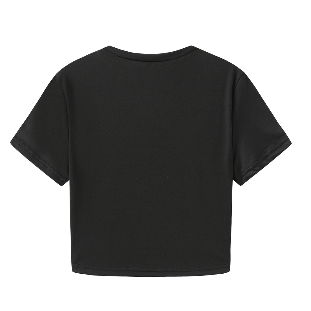 World's Best Ex Girlfriend Letter Print Cute Crew Neck Short Sleeve Crop Top Graphic T Shirts  Y2k Top  Women Clothing