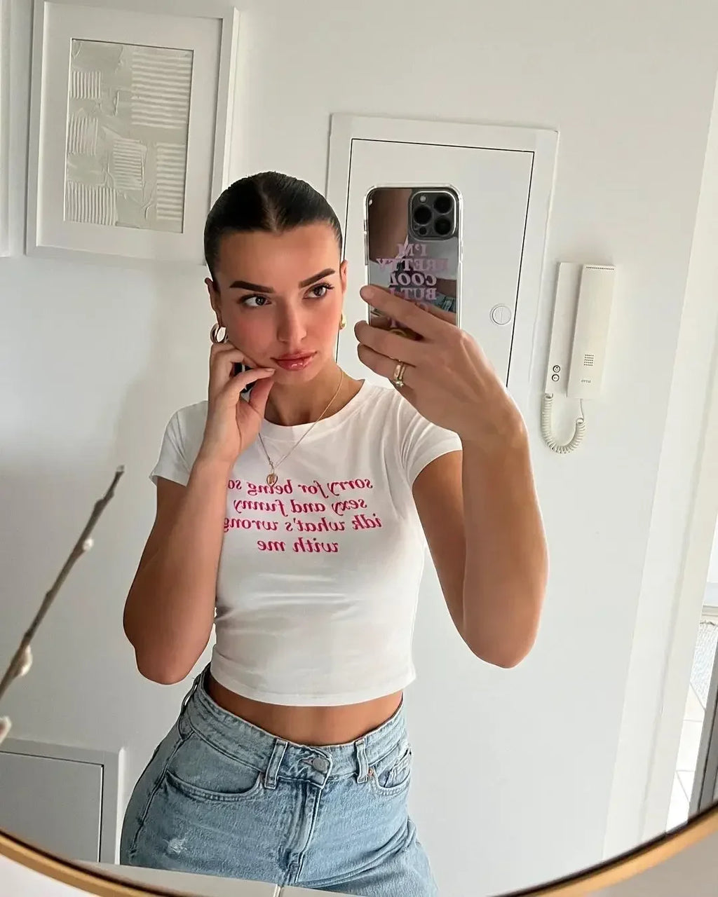 Y2K Letter Print Vintage High Street Aesthetic T-shirt 2000's Crop Top Summer Punk Short Sleeve Clothes Casual Streetwear Tshirt