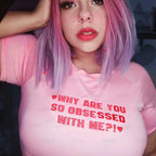 Women Vintage Retro embroidery Print T Shirt Women 2000s Slim Crop Top Sexy Short Sleeve T-shirt Grunge Tee Korean Style Pullove