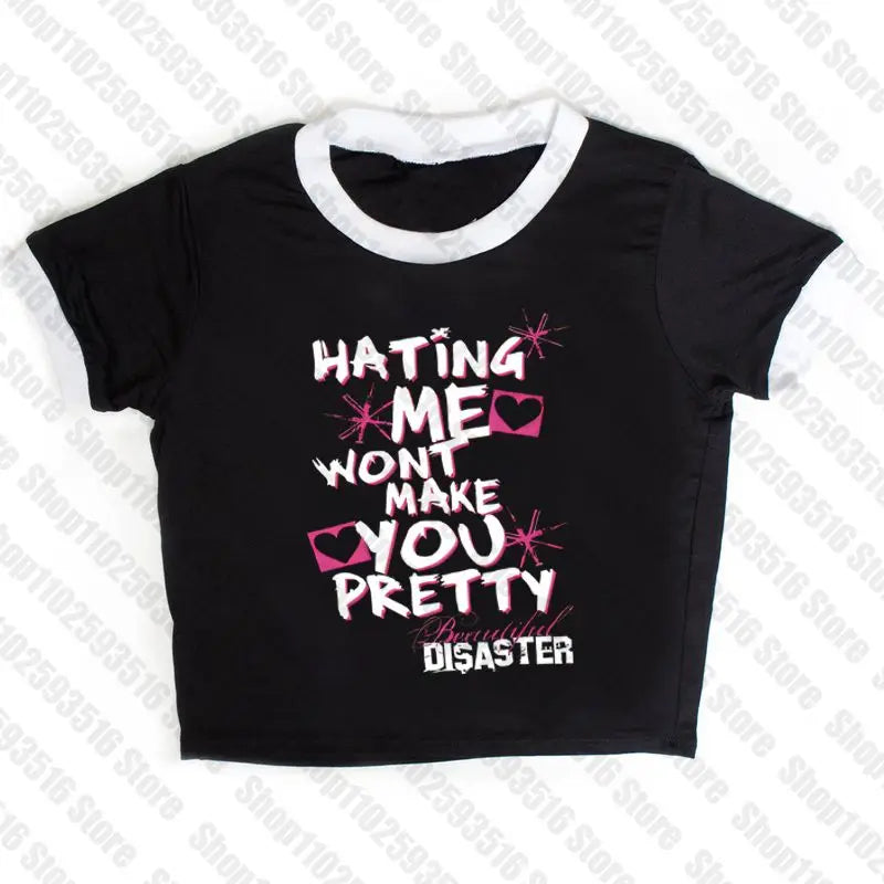 Female Clothing Women's Cropped Crop Tops for Women Tanks & Camis Grunge Clothes Y2k Top Aesthetic Women's Blouses Emo Harajuku
