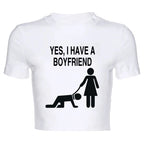 Y2k Top Gothic Punk White Crop Women's Street Apparel Letter Print Cute Grunge T-shirt Vintage Emo Girls' Sexy Baby T-shirt Punk