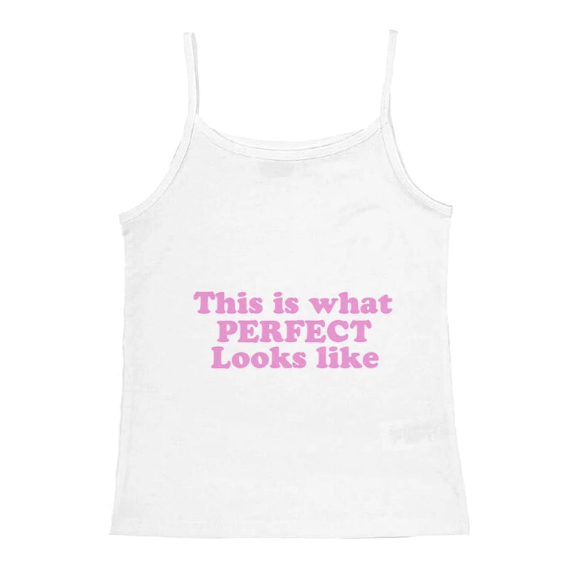 Personality Women's Clothing Fashion Summer Y2K Streetwear Casual Vintage Sexy Letter T-shirt Short Sleeved Crop Top Baby Tees