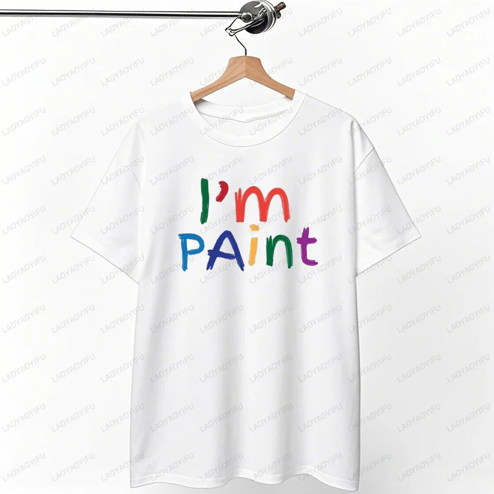 I Love To Finger Paint I'm Paint Humor Graphic T Shirts Funny Couples Matching Valentine T-shirt Rude  Tops Camisetas