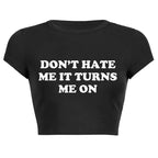 Y2k Crop Top T Shirt Future Milf Star Fashion Women Harajuku Streetwear Slim Short Sleeve Summer Sexy Party Femme Womens Clothes