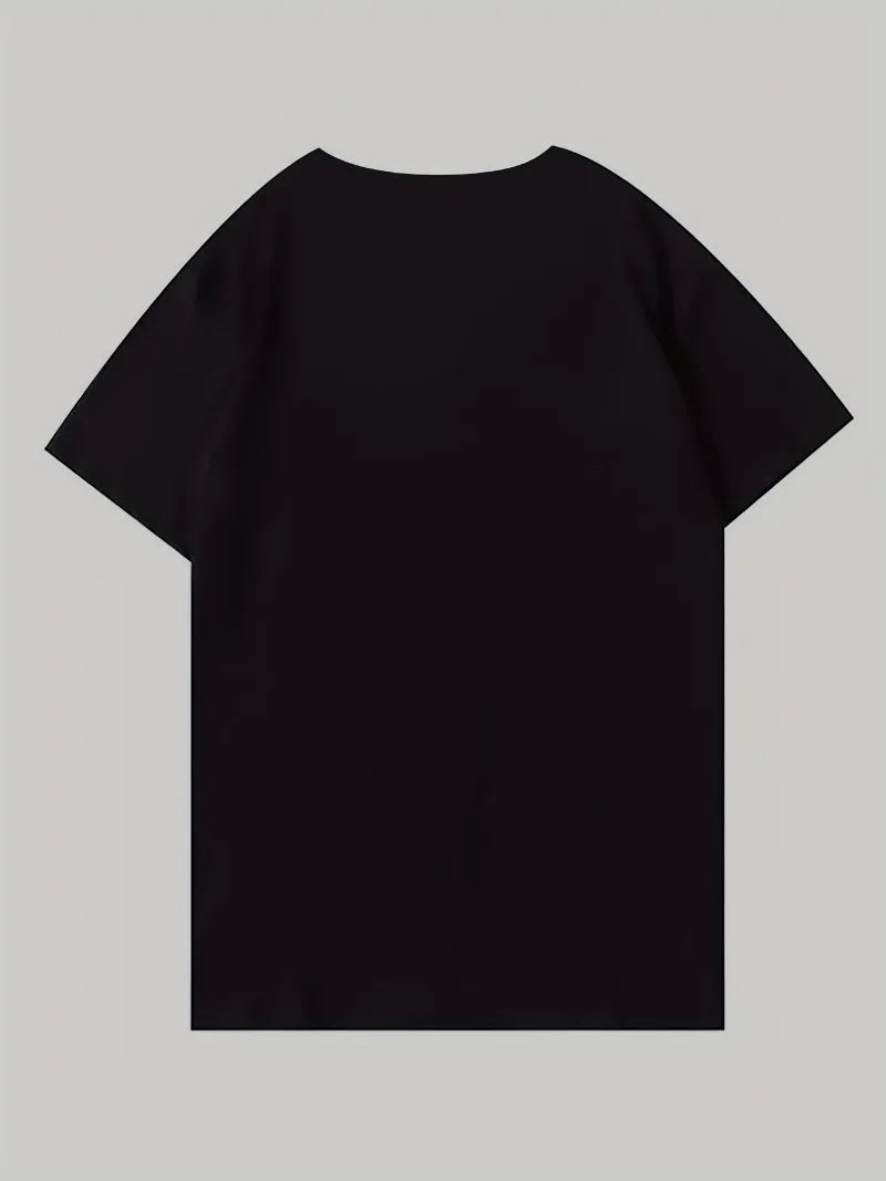 Graphic Print T-shirt, Short Sleeve Crew Neck Casual Top For Summer & Spring, Women's Clothing