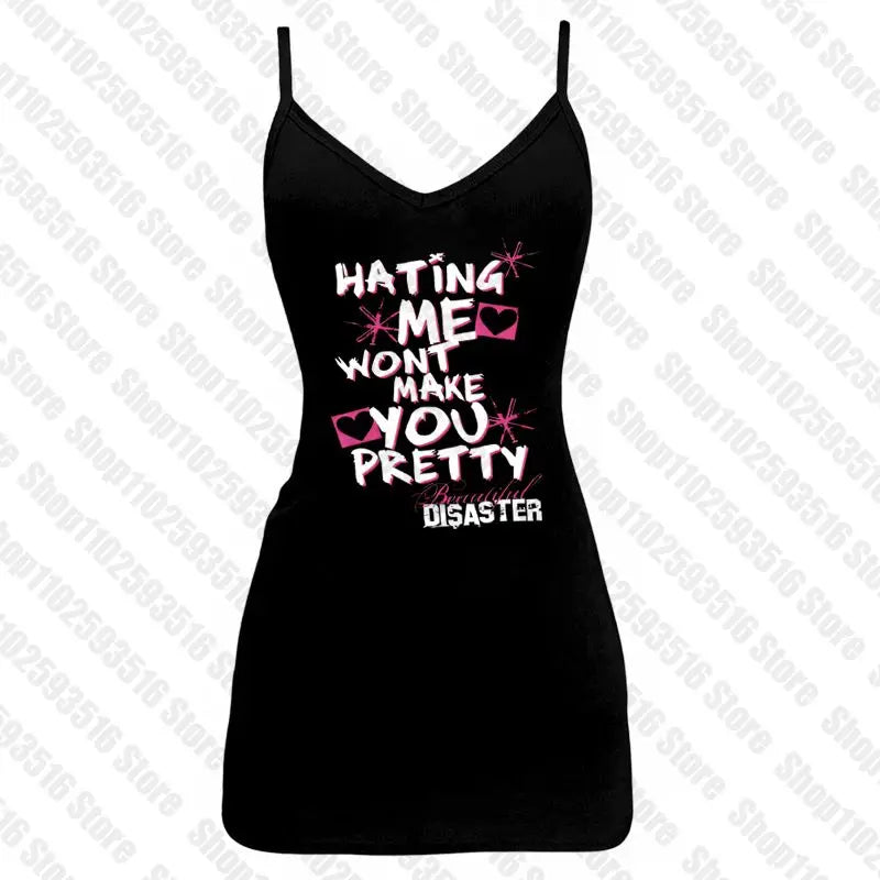 Female Clothing Women's Cropped Crop Tops for Women Tanks & Camis Grunge Clothes Y2k Top Aesthetic Women's Blouses Emo Harajuku