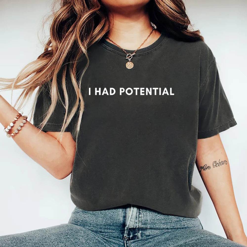 Dr Grace's I Had Potential Shirt Project Hail Mary Tshirt Jazz Hands Tee Unisex Short Sleeve Graphic Tees Tv Show Inspired Tops