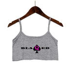 New BLACK Spades OWNED Women's Crop Top Summer Sexy Elastic Cotton Camis Sleeveless Short Tank Top Bar Hot Tops for Women