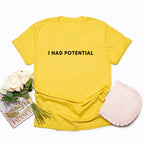 Dr Grace's I Had Potential Shirt Project Hail Mary Tshirt Jazz Hands Tee Unisex Short Sleeve Graphic Tees Tv Show Inspired Tops