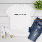 Dr Grace's I Had Potential Shirt Project Hail Mary Tshirt Jazz Hands Tee Unisex Short Sleeve Graphic Tees Tv Show Inspired Tops