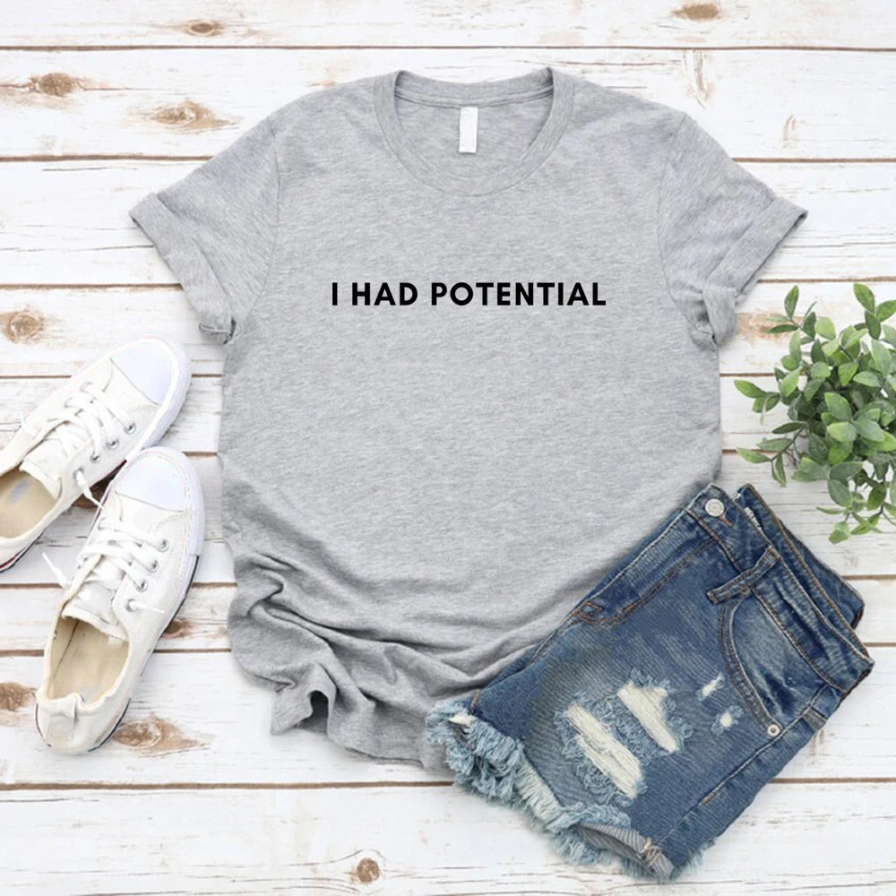 Dr Grace's I Had Potential Shirt Project Hail Mary Tshirt Jazz Hands Tee Unisex Short Sleeve Graphic Tees Tv Show Inspired Tops
