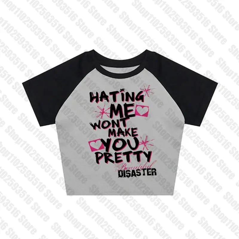 Female Clothing Women's Cropped Crop Tops for Women Tanks & Camis Grunge Clothes Y2k Top Aesthetic Women's Blouses Emo Harajuku