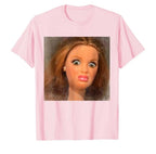 Funny Disgusting Doll Face Meme T-shirt for Men Women T Shirts Short Sleeve Tops  Casual Shirts for Women