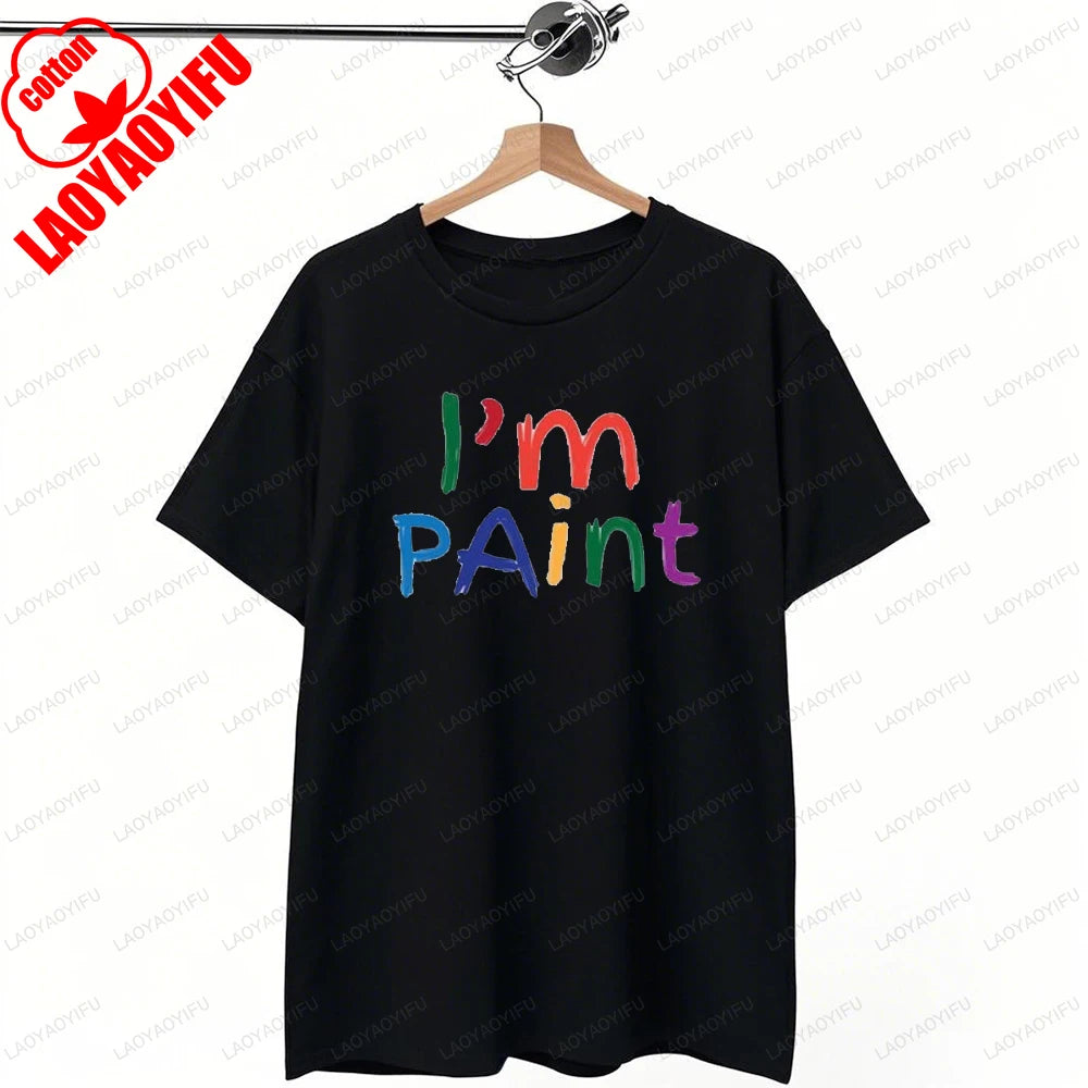 I Love To Finger Paint I'm Paint Humor Graphic T Shirts Funny Couples Matching Valentine T-shirt Rude  Tops Camisetas