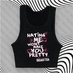 Female Clothing Women's Cropped Crop Tops for Women Tanks & Camis Grunge Clothes Y2k Top Aesthetic Women's Blouses Emo Harajuku