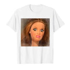 Funny Disgusting Doll Face Meme T-shirt for Men Women T Shirts Short Sleeve Tops  Casual Shirts for Women
