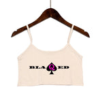 New BLACK Spades OWNED Women's Crop Top Summer Sexy Elastic Cotton Camis Sleeveless Short Tank Top Bar Hot Tops for Women