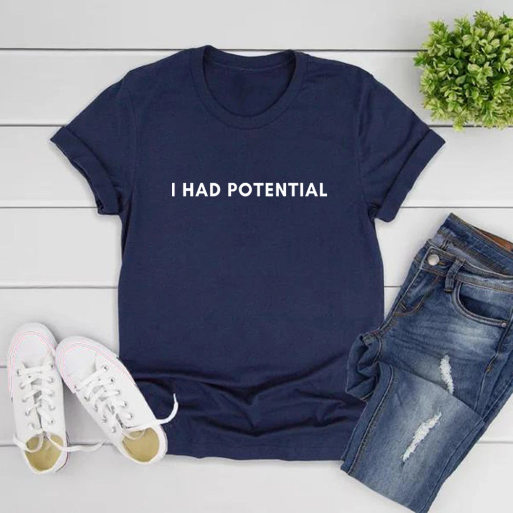 Dr Grace's I Had Potential Shirt Project Hail Mary Tshirt Jazz Hands Tee Unisex Short Sleeve Graphic Tees Tv Show Inspired Tops