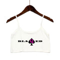 New BLACK Spades OWNED Women's Crop Top Summer Sexy Elastic Cotton Camis Sleeveless Short Tank Top Bar Hot Tops for Women
